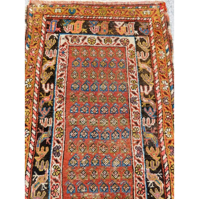 1920s Antique Persian Runner Rug. 3'4"x 8' For Sale - Image 4 of 13