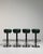 1970s Set of Four Bar Stools with Wrought Iron Bases For Sale - Image 10 of 16
