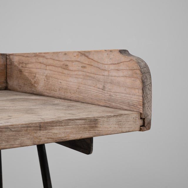 20th Century French Iron Bakery Table with Wooden Top For Sale - Image 12 of 18