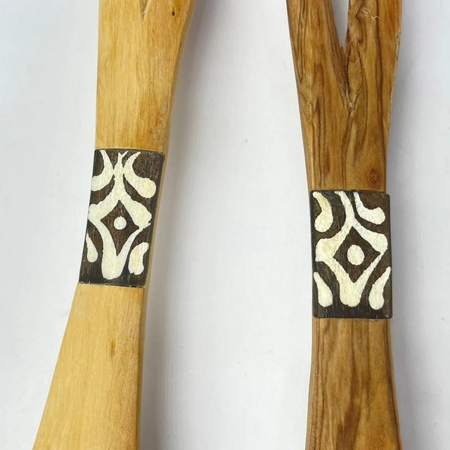 Early 20th Century African Serving Spoon Set - a Pair For Sale - Image 4 of 6
