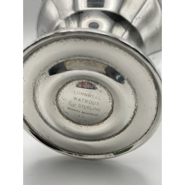 Vintage F B Rogers Sterling Silver Creamer & Sugar Bowl Circa 1910; Weighted at Bottom For Sale In New York - Image 6 of 9