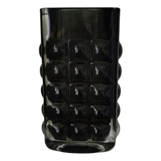 Mid-Century Rectangular Bubble Vase by Tüselmann for Glashütte Ichendorf, 1970s For Sale