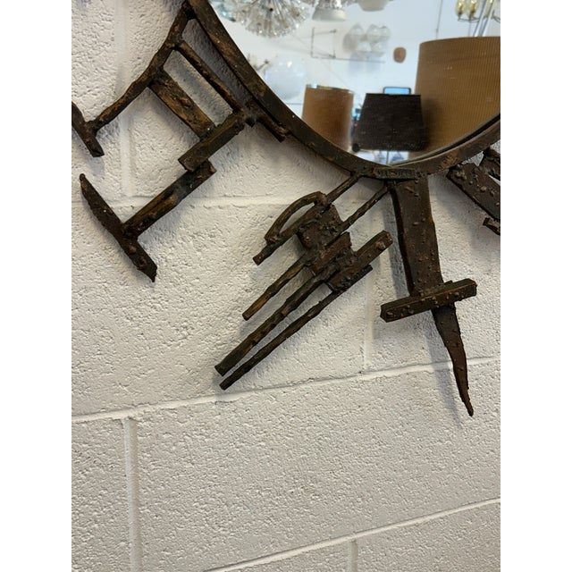 1970s Vintage Mirror by Salvino Marsura, 1970s For Sale - Image 5 of 8