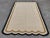 Cotton Scalloped Edge Reversible Rug. Scalloping runs along 6' sides. **Please note - due to the handmade nature of this...
