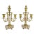 19th Century French Marble and Bronze Candlesticks, Pair For Sale