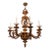 Spanish Baroque Style Bronze Chandelier For Sale