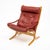 1960s Pair of Ingmar Relling Leather “Siesta” Lounge Chairs, Red Leather For Sale - Image 5 of 9