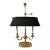 Vintage French Bouillotte Lamp Frederick Cooper Brass Tole Metal Black For Sale
