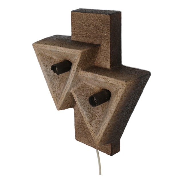 Dutch Ceramic Wall Sconce, 1960s For Sale