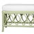 David Francis Lillian Bench - Celery Green For Sale - Image 4 of 8