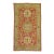 Khotan Bright Red Green Yellow Antique 20th Century Wool Handmade Oriental Rug - 5'3" x 8'4" For Sale