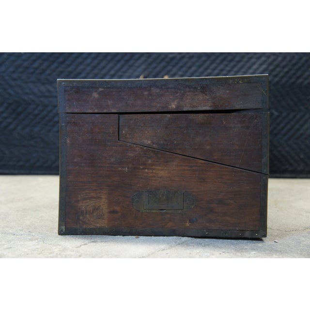 19th Century Antique English Regency Rosewood Writing Slope Box For Sale - Image 4 of 13