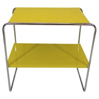 Chromed Coffee Table by Robert Slezák, 1940s For Sale