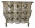 Vintage Louis XV Style Bombe Chest of Drawers in Painted Finish With Ornate Brass Hardware For Sale