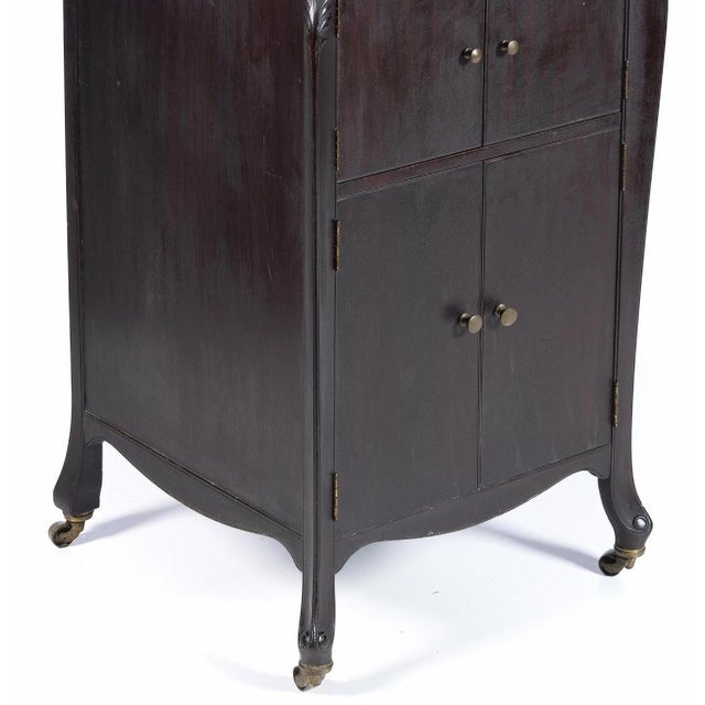 English Art Nouveau Furniture with Gramophone, 20th Century For Sale - Image 3 of 6