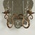 Antique Pair of Italian Mirrored Two Light Wall Sconces For Sale - Image 10 of 12