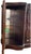 Vintage French Provincial Cherry Wood Credenza Dry Bar | Louis XV Style Buffet Server With Mirrored Display Cabinets For Sale - Image 4 of 7