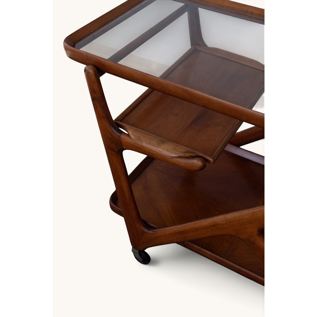 Bar Cart attributed to Cesare Lacca for Cassina, 1950s For Sale - Image 13 of 15