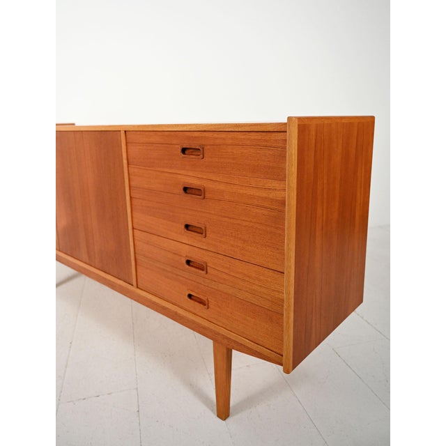 Scandinavian Sideboard in Teak, 1960s For Sale - Image 12 of 15