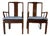 Vintage Henredon Hollywood Regency Chinoiserie Sculpted Mahogany Dining Armchairs – Pair For Sale