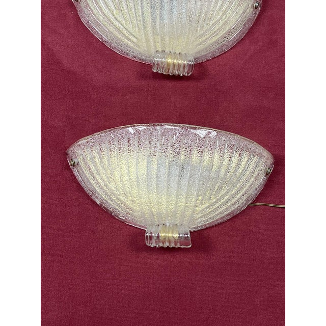 1960s Mid-Century Murano Glass Wall Lamps, 1960s, Set of 3 For Sale - Image 5 of 18