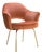 Saarinen Executive Arm Chair in Rust Velvet, Gold Edition For Sale