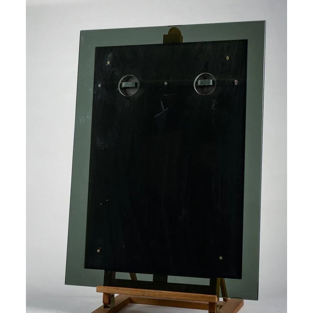 1970s Mirror with Smoked Glass and Embossing, 1970s For Sale - Image 5 of 9