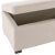 Modern Storage Bench Large, Taupe & Black For Sale - Image 3 of 6