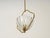 Metal Floral Murano Glass and Brass Pendant from Barovier, Italy, 1940s For Sale - Image 7 of 16