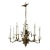 French Empire Style Ebonized Bronze Twelve-Light Chandelier, Early 20th Century For Sale