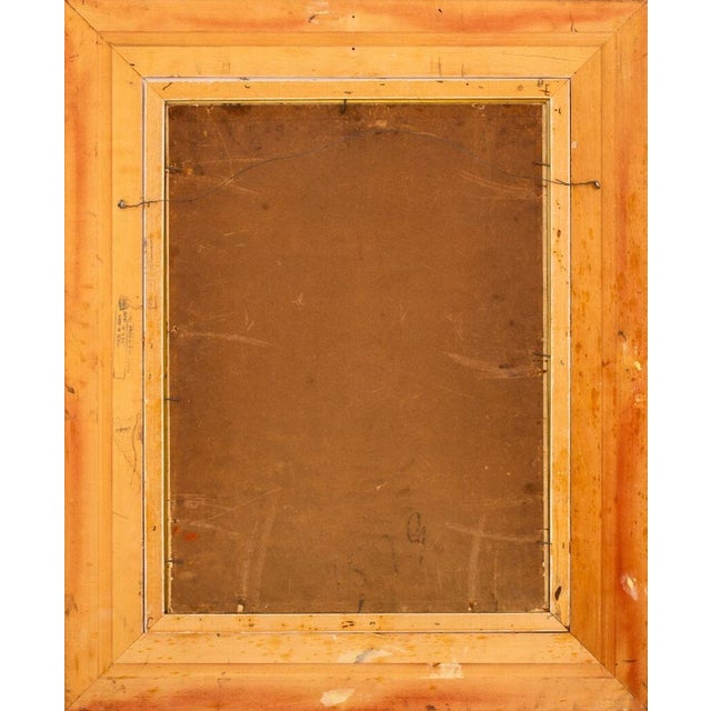 Red Arthur Sarnoff Female Portrait Oil on Canvas, 1934 For Sale - Image 8 of 9