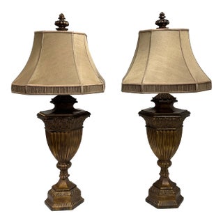 Fine Art Lamps Castile Gold Table Lamps, a Pair For Sale