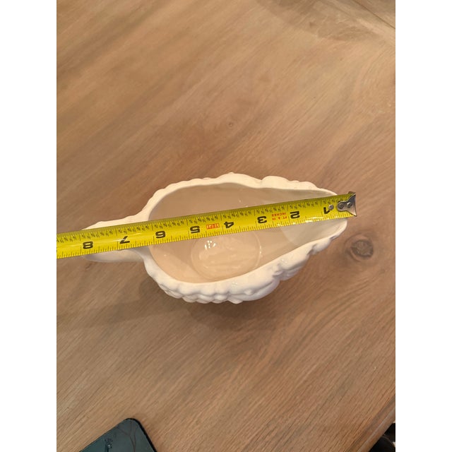 Vintage White Ceramic Gravy Boat Fruit Design For Sale In Savannah - Image 6 of 9