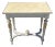 Antique Gustavian Swedish French Neoclassical Painted Wood Gilt Console Table W/ Faux Marble Top For Sale