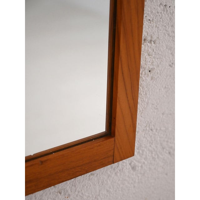 Vintage Danish Teak Mirror, 1960s For Sale - Image 3 of 6