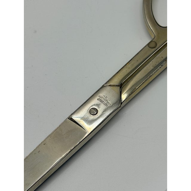 Vintage Italian Hot-Drop Forged Steel Tailor Scissors For Sale In Chicago - Image 6 of 6