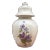 1970s Ceramic Painted Floral Jar With Lid For Sale
