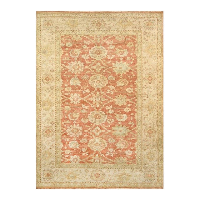 Pasargad Home Sultanabad Rust Wool Area Rug- 8' 2'' X 10' 1'' For Sale