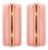 Italian Brass Wall Sconces with Pink Murano Glass Panels, Set of 2 For Sale