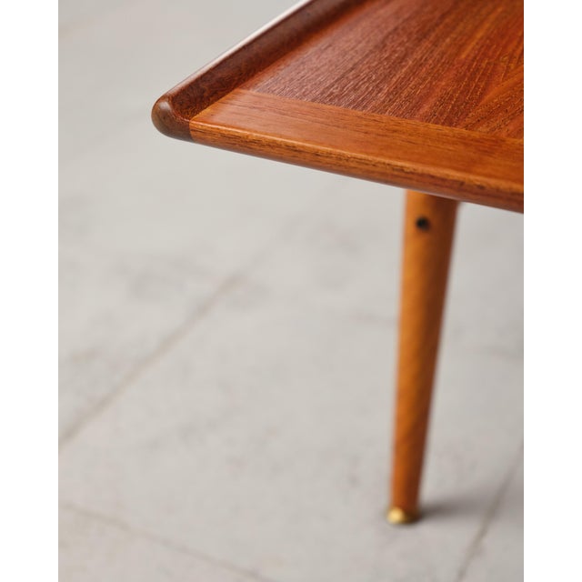 Mid-Century Danish Teak Wood Coffee Table from Grete Jalk, 1950s For Sale - Image 15 of 18