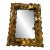 Vintage Brutalist Style Metal Mirror Attributed to Silas Seandel For Sale