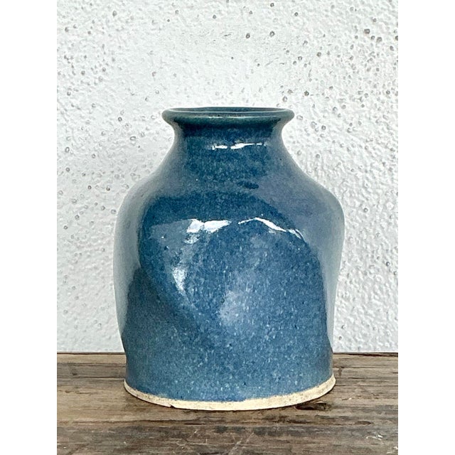 Vintage Original Studio Pottery Vase For Sale - Image 11 of 12