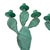 Vintage 1990s Pair of (2) Turquoise Prickly Pear Cactus Candelabras Metal Candle Stick Holders For Sale - Image 11 of 17