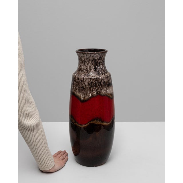 20th Century German 'W. Germany' Ceramic Vase For Sale - Image 17 of 18