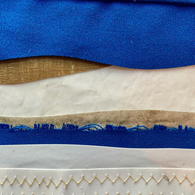Contemporary Semi-Abstract​ Mixed Media Nautical Sailcloth Landscape Series of 3​ - By JJ-Hogan | the Rise and Fall of Each Day For Sale - Image 10 of 18