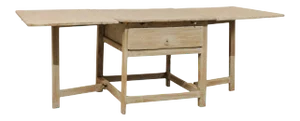 18th Century Swedish Painted Wood Drop-Leaf Table