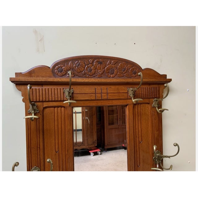 Antique Art Nouveau Wardrobe, 1910 For Sale - Image 9 of 11