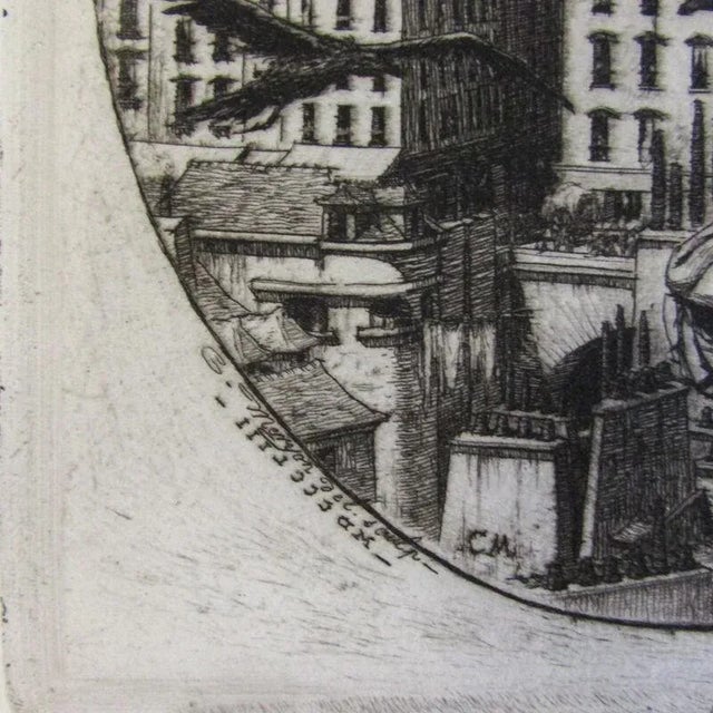 Charles Meryon Le Stryge the Vampire Etching 1853 Paris Notre Dame Cathedral For Sale In New York - Image 6 of 12