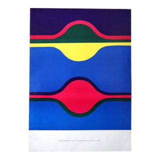 James Suzuki 1968 University of Kentucky Exhibition Poster, Op Art Lithograph For Sale