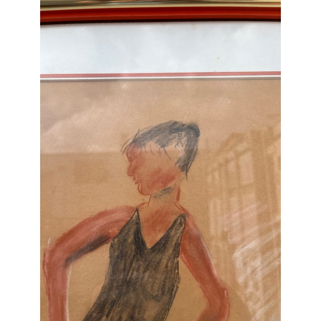 Portrait of a Young Ballerina Painting in the Abraham Walkowitz Style. C 1960s For Sale In Miami - Image 6 of 11
